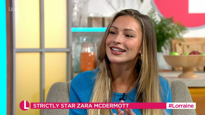 Zara McDermott said her feet were sore. (ITV screengrab)