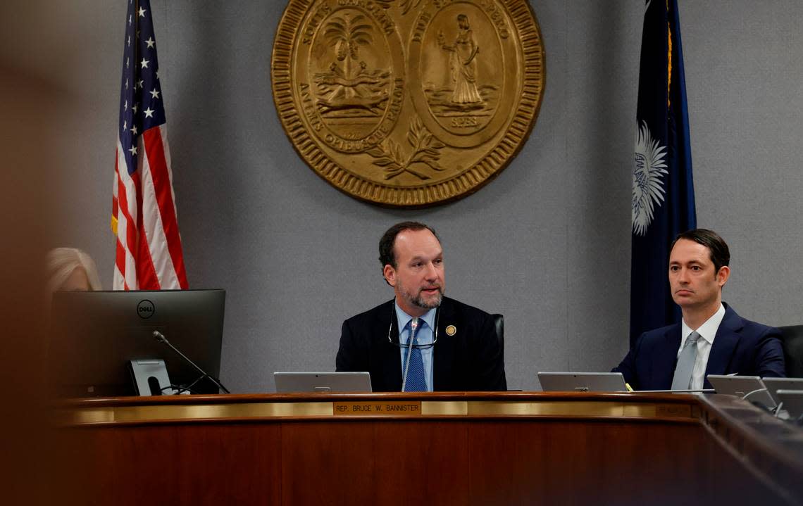 S.C. Rep. Bruce Bannister, R-Greenville presides over the Ways and Means Committee after being elected chairman on Wednesday, Dec. 7, 2022.