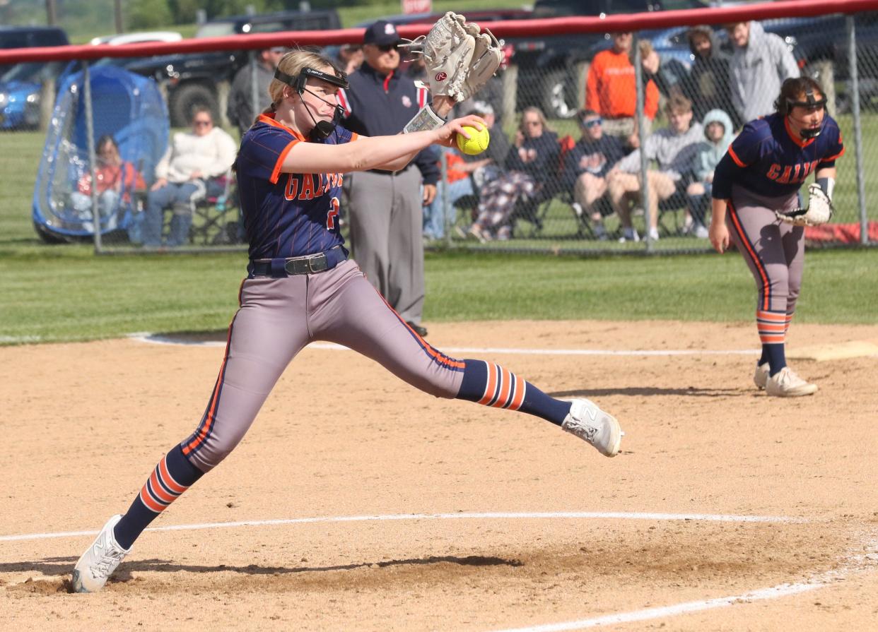 Galion's Madison Beck pitched a complete-game gem in a 10-5 win over Crestview in the Division III sectional championship.