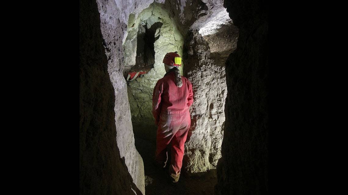 The tunnels range from smooth channels to rugged caves.