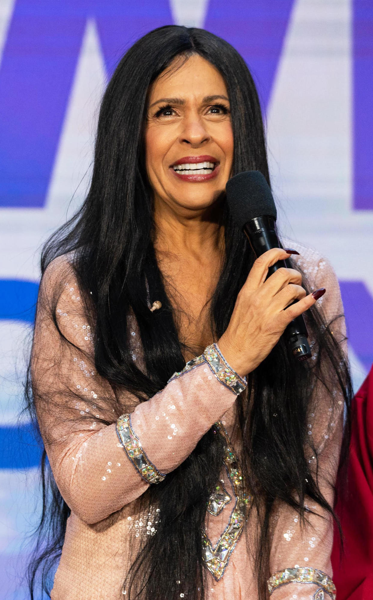 Hoda Kotb as Cher for TODAY's Halloween extravaganza (Nathan Congleton / TODAY)