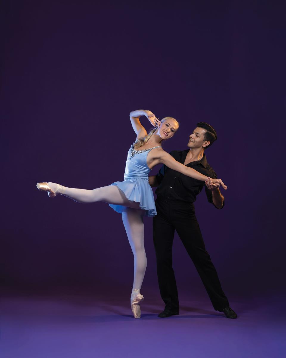 Lauren Ostrander and Ricardo Graziano in an earlier Sarasota Ballet performance of George Balanchine’s jazzy “Who Cares?”