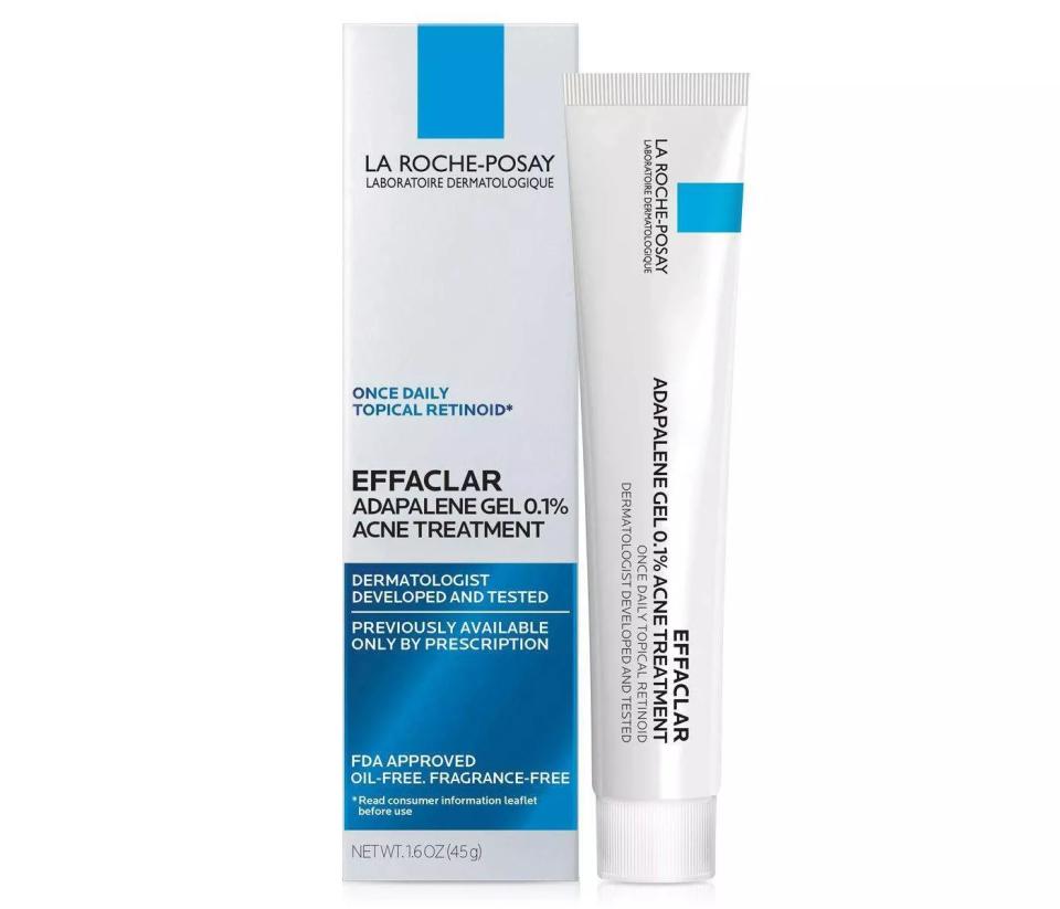 La Roche-Posay Effaclar Adapalene Gel 0.1% Topical Retinoid Acne Treatment; best blackhead remover retinol treatment