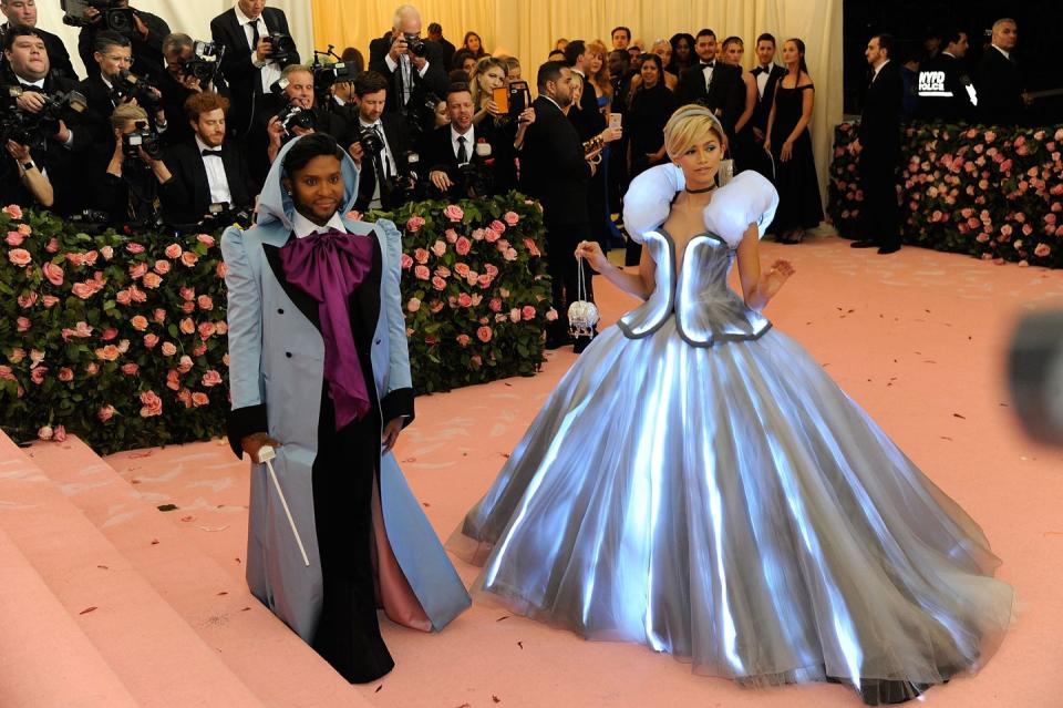 law roach and zendaya at the 2019 met gala