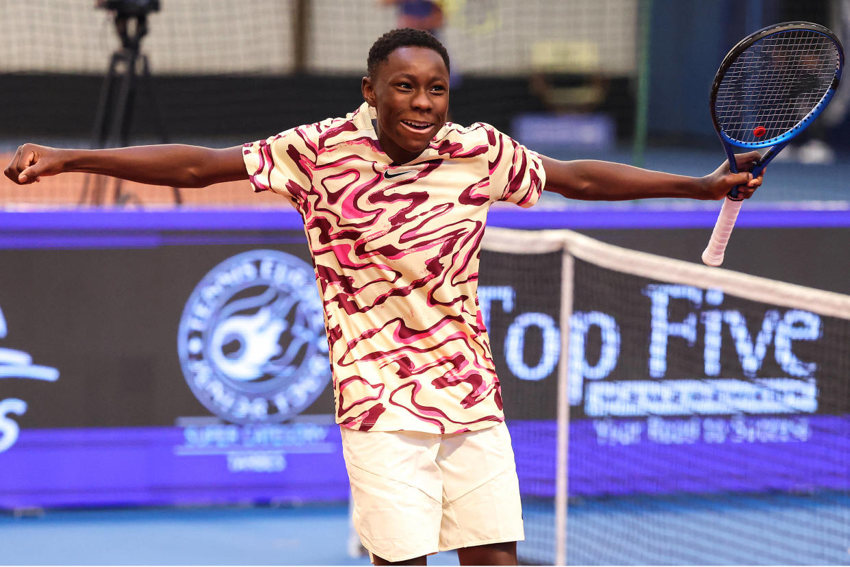 Moïse Kouame (ici présent en 2023) s’est qualifié aux quarts de finale du tournoi junior de Roland Garros