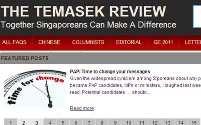 The Temasek Review team has decided to close down the site after July. (Screengrab)