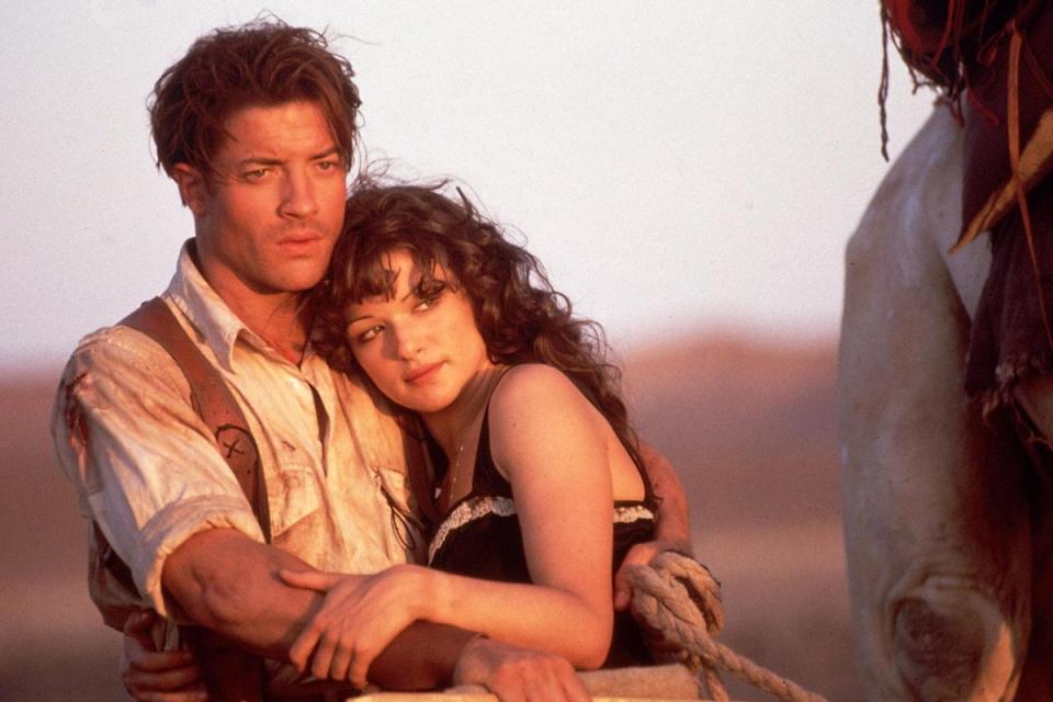 Brendan Fraser with Rachel Weisz in The Mummy (Handout)