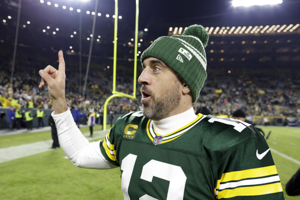 Packers fans have seen this version of Aaron Rodgers before. So have the Vikings, Lions and just about every other NFC playoff contender. (AP Photo/Matt Ludtke)