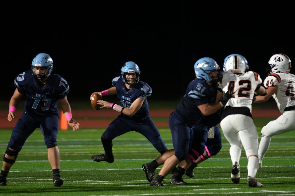 Ryan Zeltt threw five touchdown passes in North Penn's 42-6 win over Pennridge on Oct. 21.