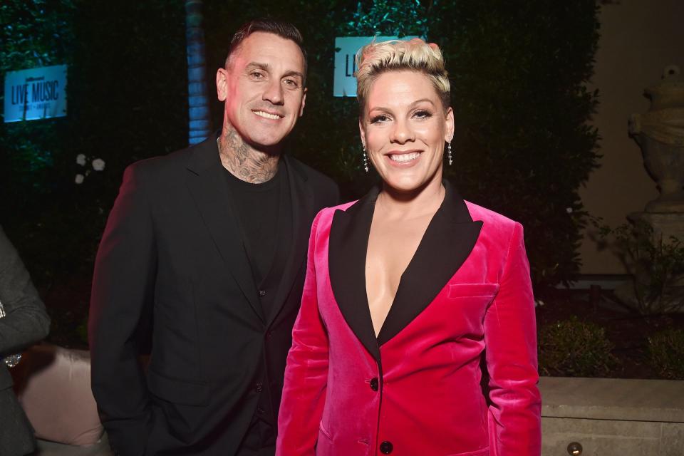 Pink and her husband Carey Hart attend <i>Billboard</i>’s 2019 Live Music Summit and Awards Ceremony on Tuesday in Beverly Hills. 