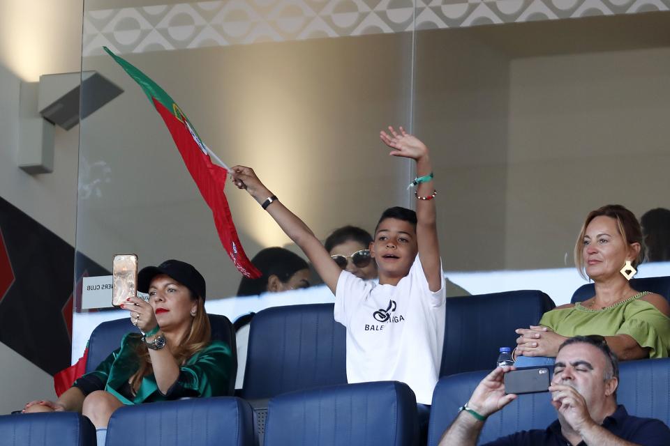 Cristiano Ronaldo junior during the UEFA Nations League final match between Portugal and The Netherlands at Estadio do Dragao on June 09, 2019 in Porto, Portugal(Photo by VI Images via Getty Images)