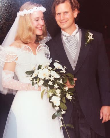 <p>Rob Grant Instagram</p> Rob Grant and Patricia Hill on their wedding day in 1982.