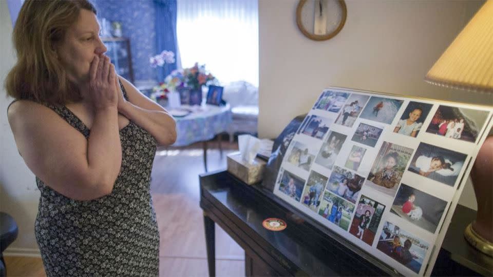 Shame isn't an option for the Shuemake's as they make the defiant decision to not worry about whispers of family stigma after their daughter died of a heroin overdose. Photo: AP/John Minchillo