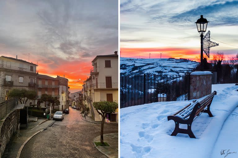 El pueblo Italiano Roseto Valfortore.