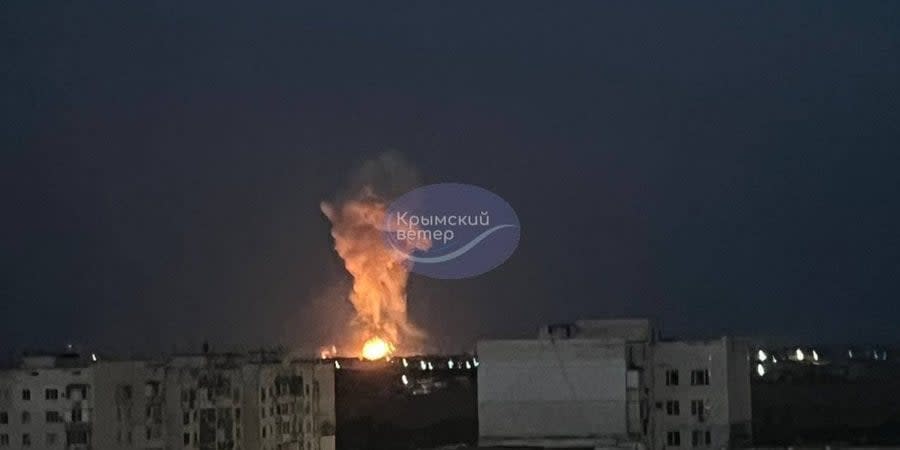 Explosion in Yevpatoriya on the night of September 14