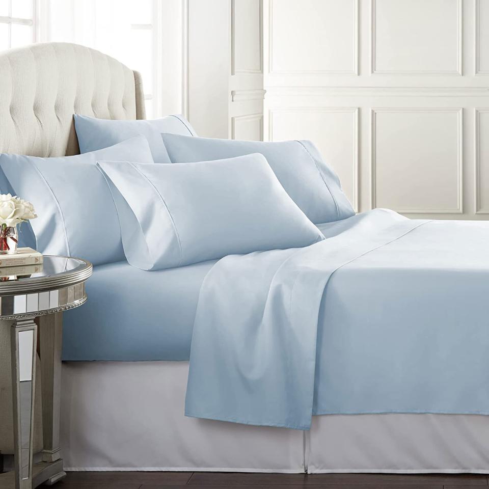 Danjor Linens Spa Blue Queen Size Bed Sheets Set