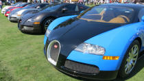Bugatti Veyrons have their own section at The Quail