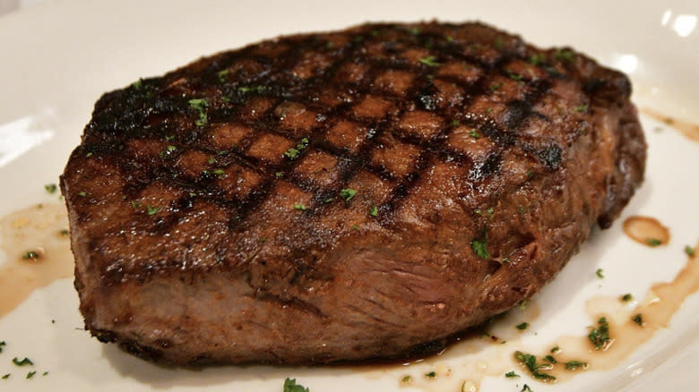Grilled steak from Morton's Steakhouse