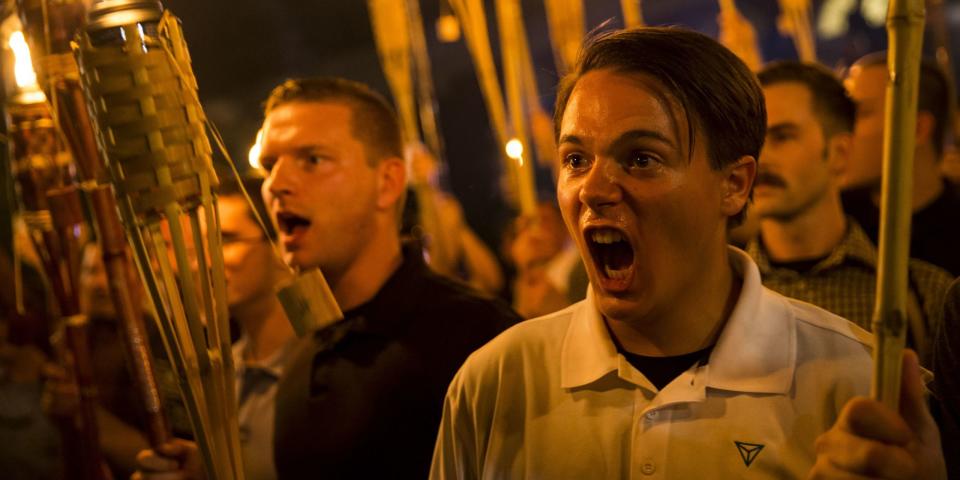 A terrifying mob of white nationalists marched on the UVA campus