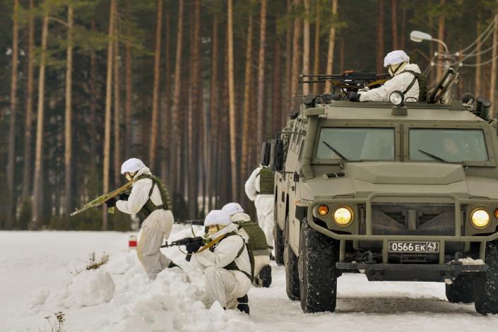 Russian spetsnaz special operations troops