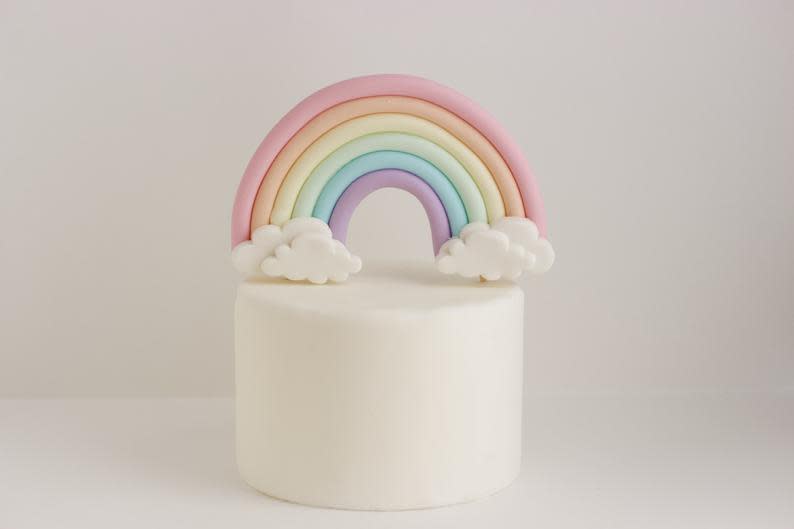 Fondant Rainbow Cake Topper