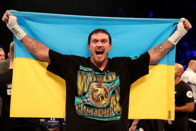 Oleksandr Usyk is a former undisputed world cruiserweight champion (Nick Potts/PA)