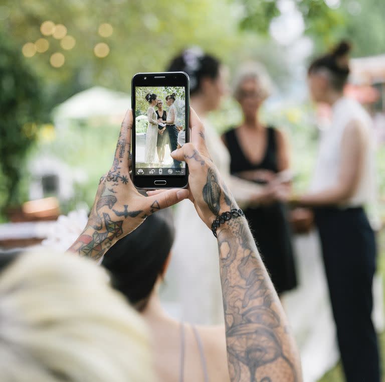 You forget to turn your phone on silent during the ceremony.