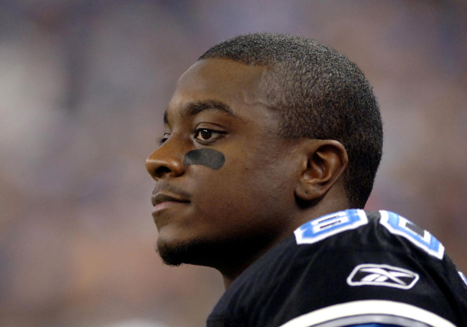 Former Detroit Lions wide receiver Charles Rogers died at age 38. (Photo by Al Messerschmidt/Getty Images)