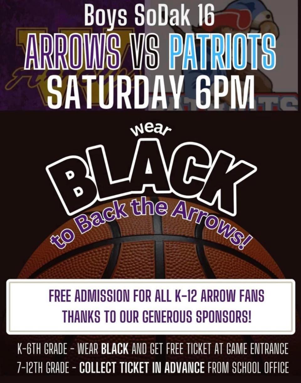 Wear black to Back the Arrows! poster