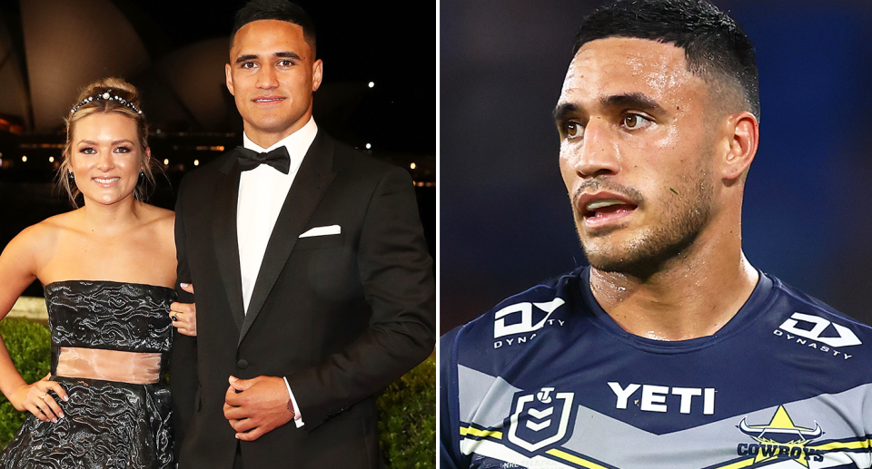 Pictured left is Valentine Holmes and his wife Natalia O'Toole.