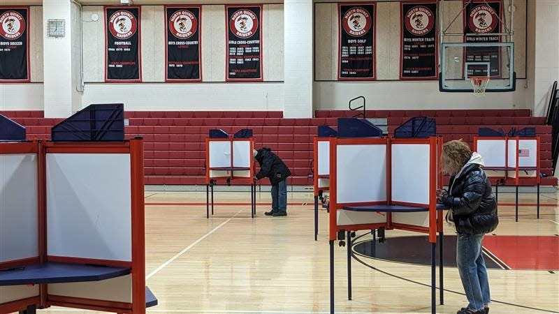 Quincy voters cast their ballots at North Quincy High School on Tuesday, Nov. 7, 2023.