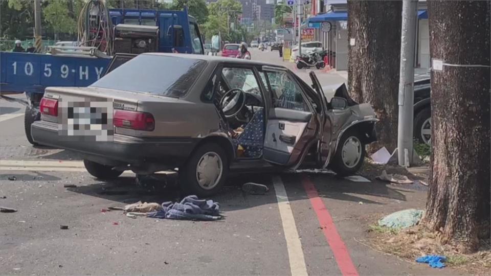 沒煞車直直撞！ 2車停等紅燈被追撞「1死3傷」