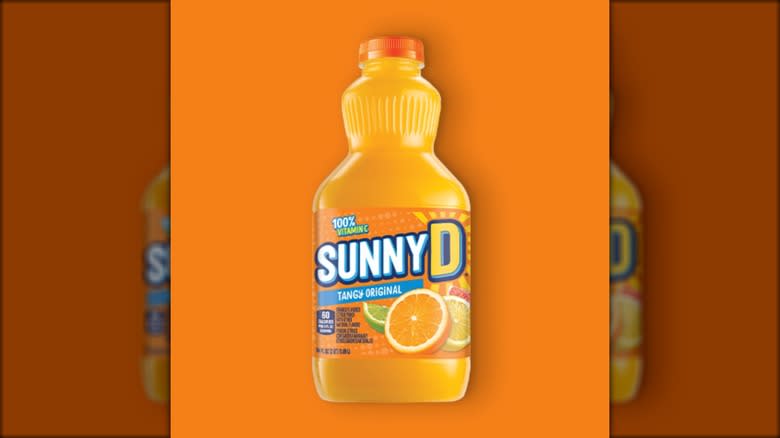 Bottle of SunnyD orange juice