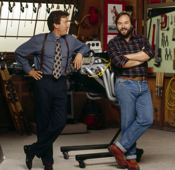 HOME IMPROVEMENT – Season 4 Gallery – Shoot Date: July 1, 1994. (Photo by ABC Photo Archives/Disney General Entertainment Content via Getty Images) TIM ALLEN;RICHARD KARN