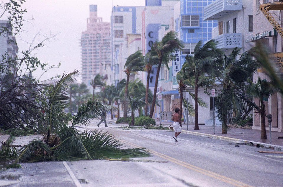 <p>The New England Patriots and the Miami Dolphins had to postpone their game after the Category 5 hurricane hit Florida. They faced off one month later. </p>