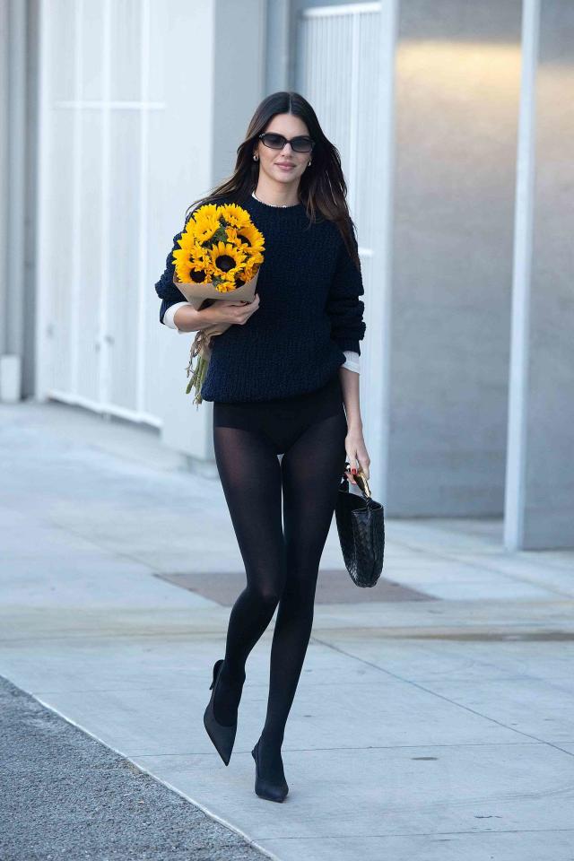 Kendall Jenner Paired Her Sweater With Nothing But Underwear and