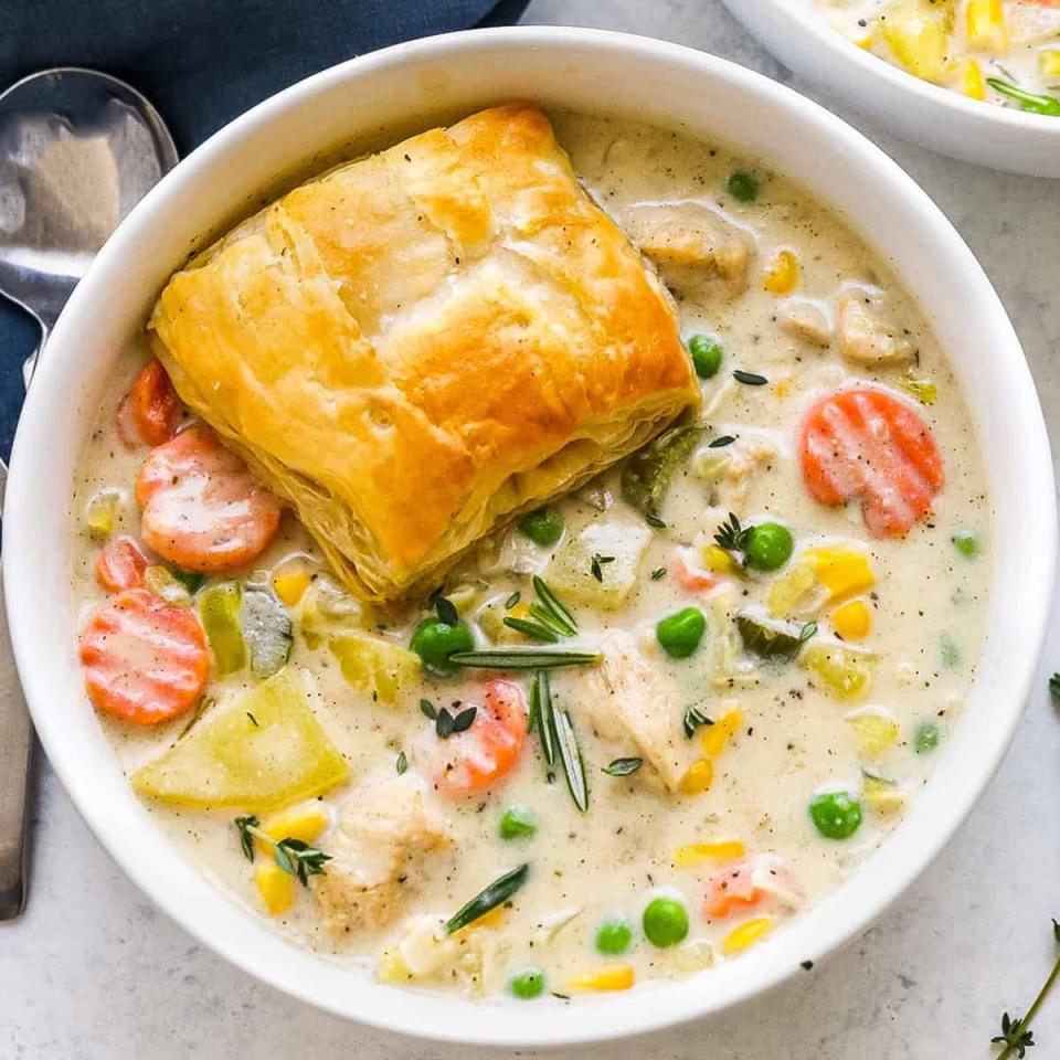 39) Creamy Chicken Pot Pie Soup