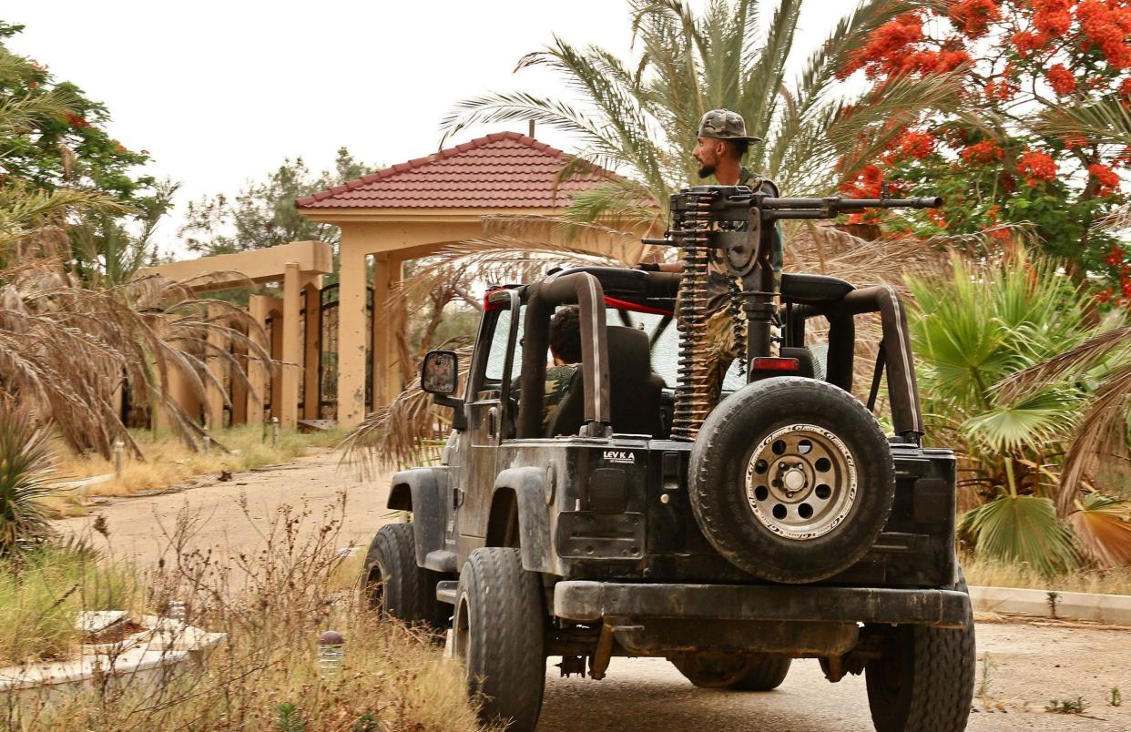 Fighters loyal to the internationally recognised Libyan Government of National Accord (GNA) in Tripoli: AFP via Getty Images