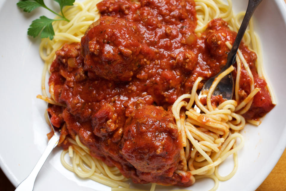 Spaghetti and meatballs has a better nutritional profile than a bowl of Lucky Charms. (Photo: The Washington Post via Getty Images)