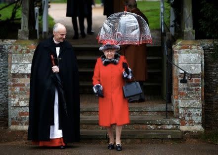 The Queen stayed indoors when she was struck with the illness. Source: Reuters