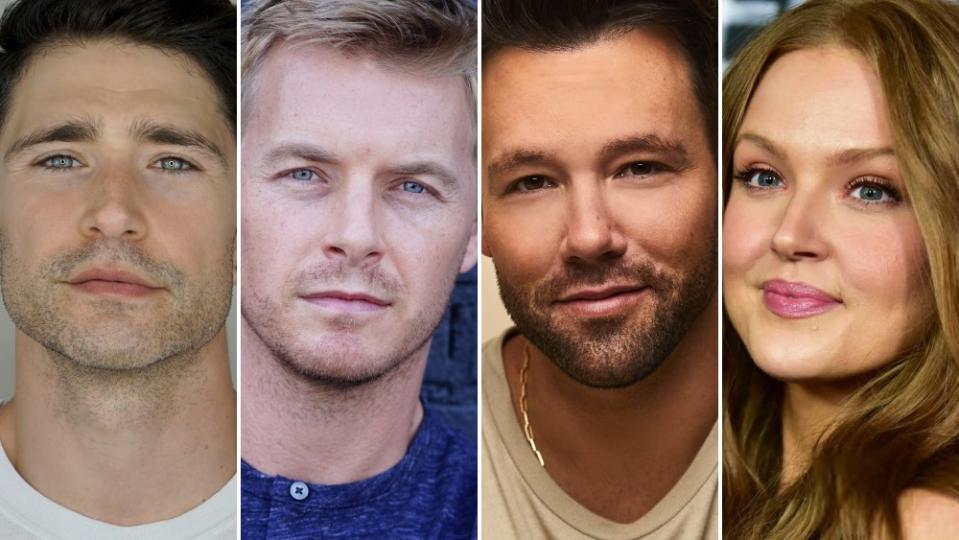 (L-R) Matt Dallas, Rick Cosnett, Taylor Frey and Maggie Geha - Credit: Personal Courtesy; Teren Oddo; Benji Rivera; Rodin Eckenroth