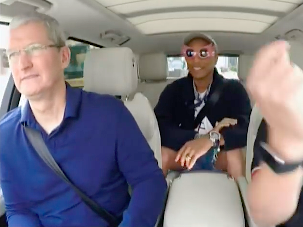 apple ceo tim cook carpool karaoke james corden