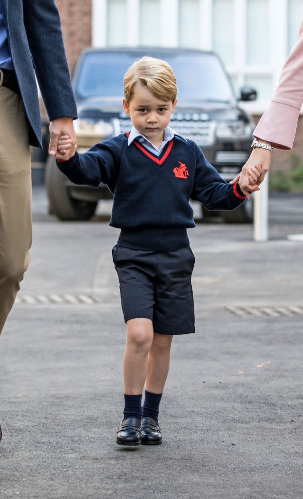 George’s first day at school