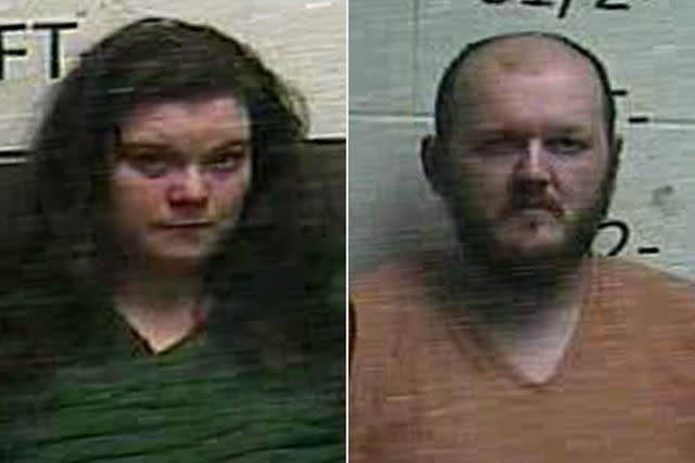 <p>Whitley County Sheriff Department (2)</p> L: Brittany Slaughter; R: Adam Hayes in November 2023 mug shots