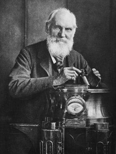 William Thomson, known as Lord Kelvin, poses in 1902 with his compass. <a href="https://www.gettyimages.com/detail/news-photo/william-thomson-lord-kelvin-scottish-mathematician-and-news-photo/113443136" rel="nofollow noopener" target="_blank" data-ylk="slk:Universal History Archive/Getty Images;elm:context_link;itc:0;sec:content-canvas" class="link ">Universal History Archive/Getty Images</a>