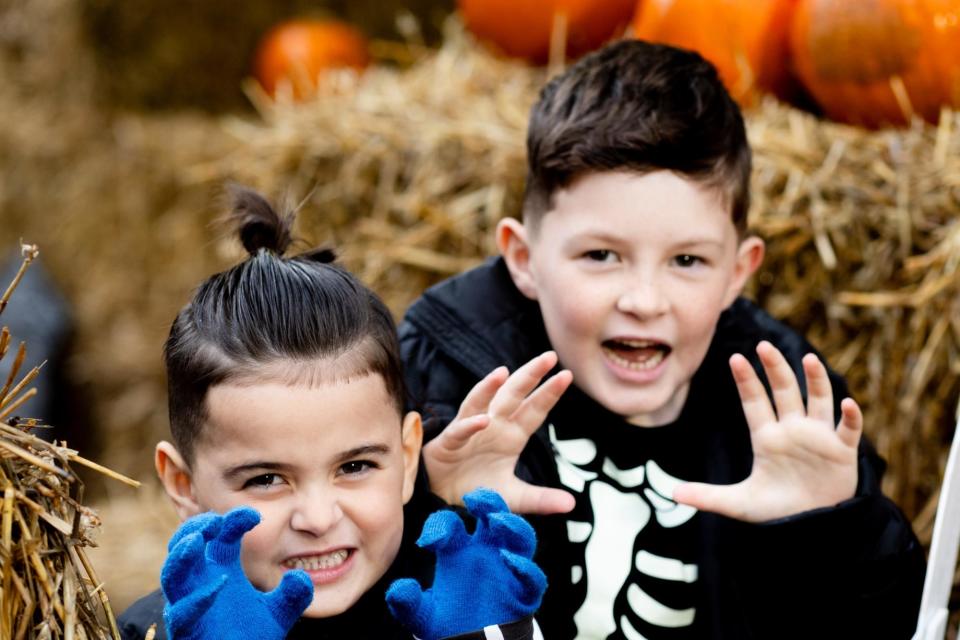 Joining in the spooky fun at Threemilewater Pumpkin Patch. (Photo: Submitted by Antrim and Newtownabbey Borough Council)