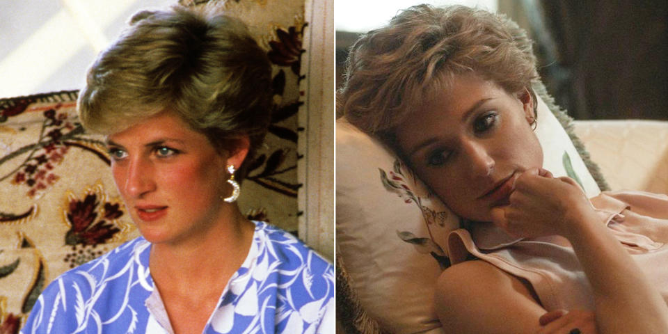 Princess Diana in Saudi Arabia in 1986, and Elizabeth Debicki as Diana in 