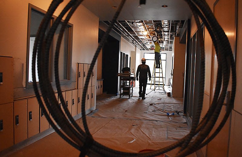 A tour of the interior of the new Somerset Middle School on Friday, April 12, 2024.