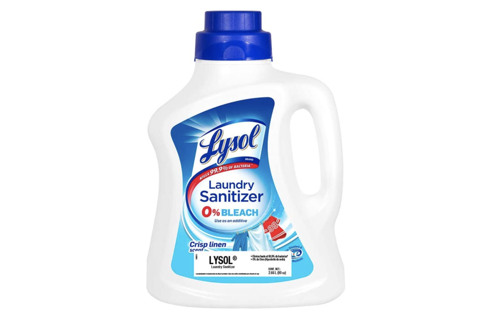 Laundry Sanitizer Crisp Linen paquete de 2,66 litros. Foto: amazon.com.mx