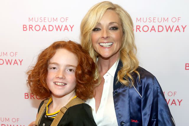 <p>Bruce Glikas/Getty</p> Jane Krakowski with son Bennett Robert Godley